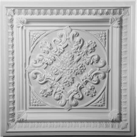 DWELLINGDESIGNS 24 in. W x 24 in. H Architectural Edwards Ceiling Tile DW638937